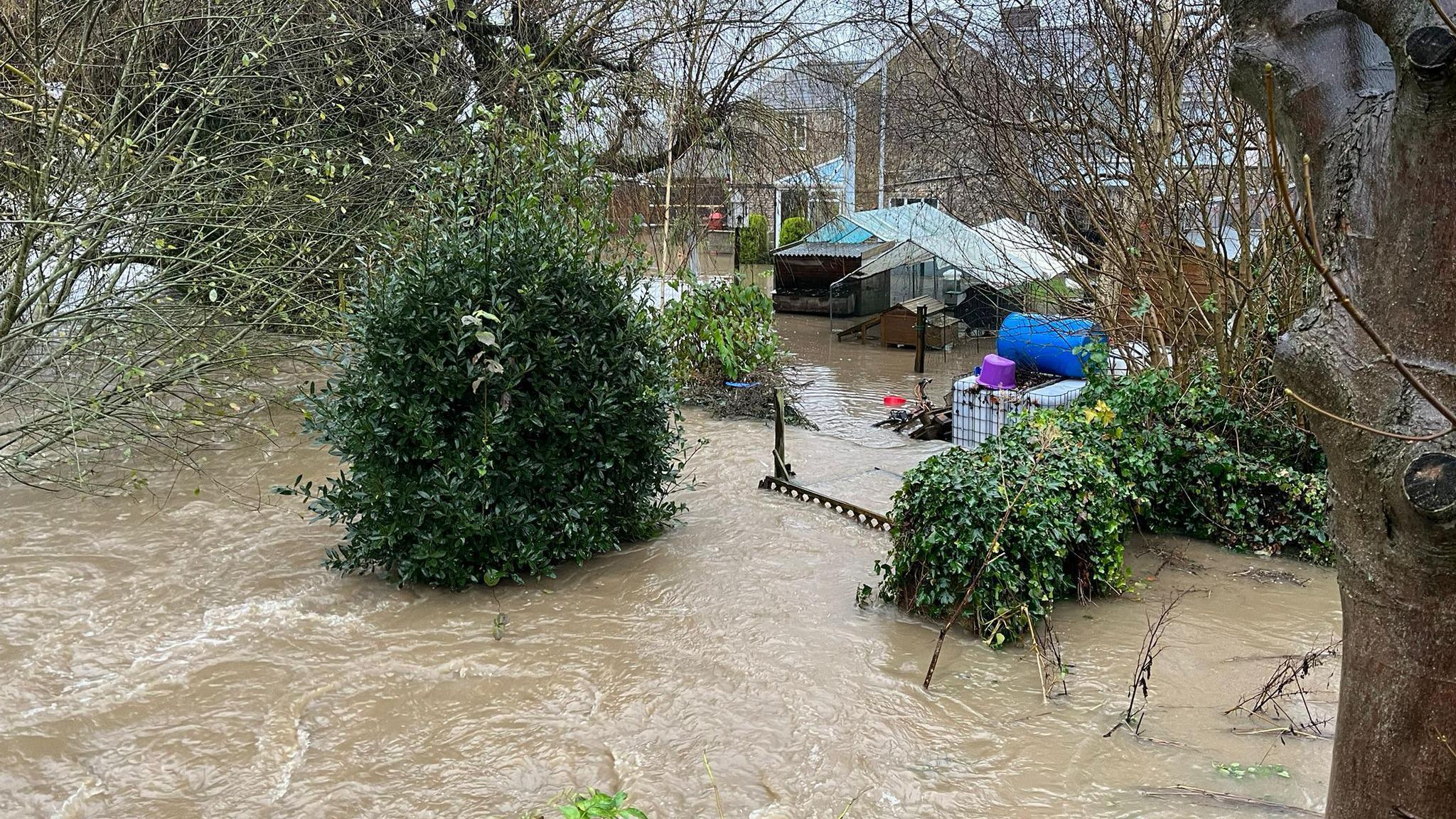 Flooding in Axeminster