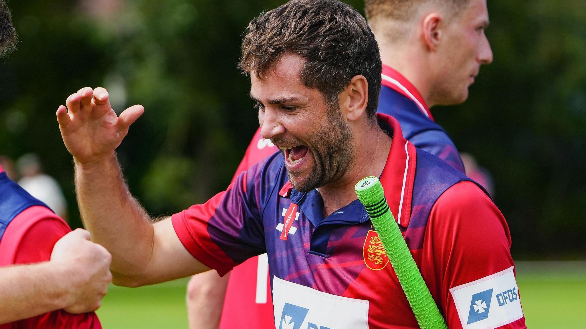 Charles Perchard celebrates
