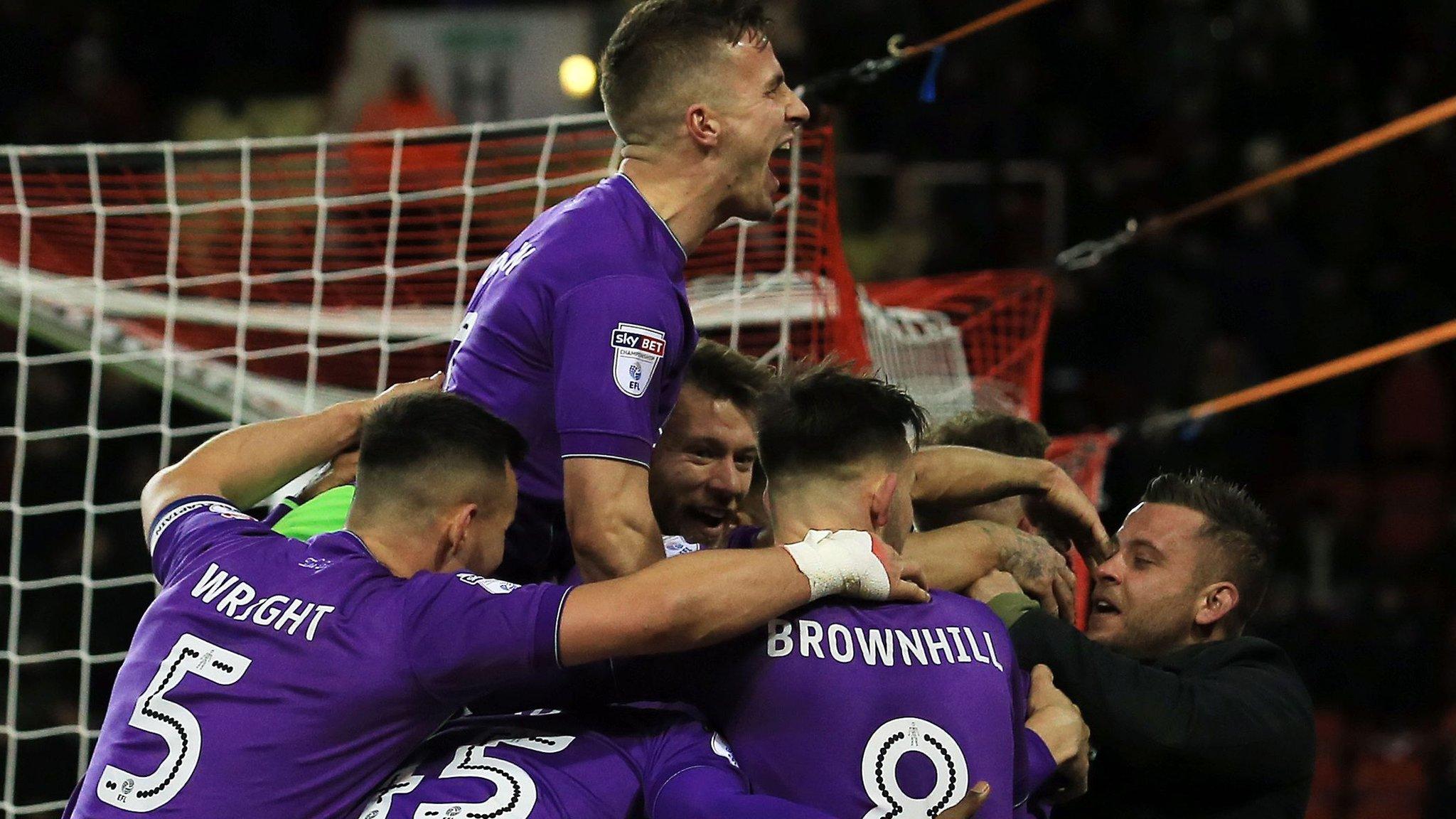 Bristol City celebrate goal