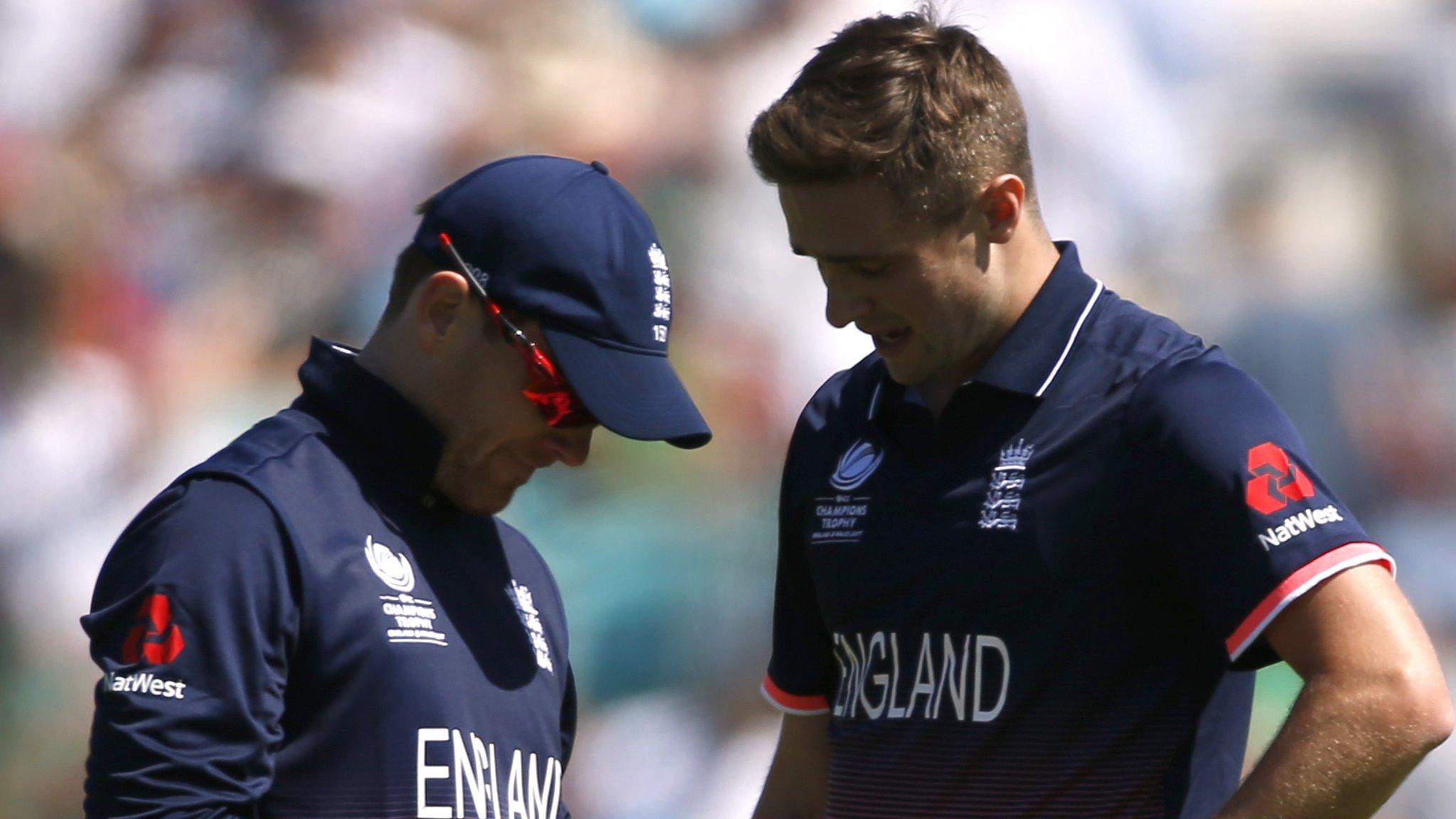 England captain Eoin Morgan and Chris Woakes