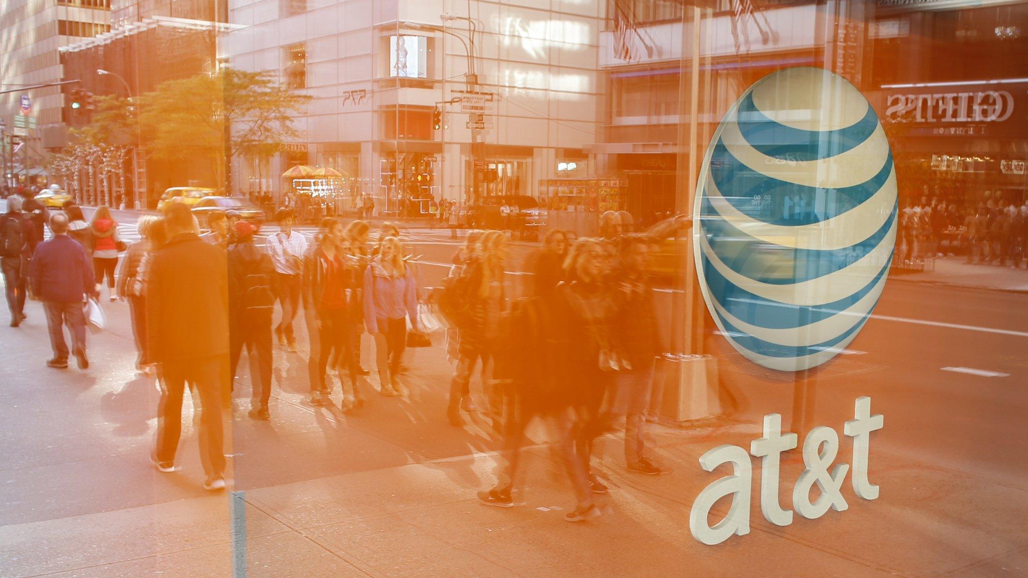 An AT&T store is seen on 5th Avenue in New York on October 23, 2016. A