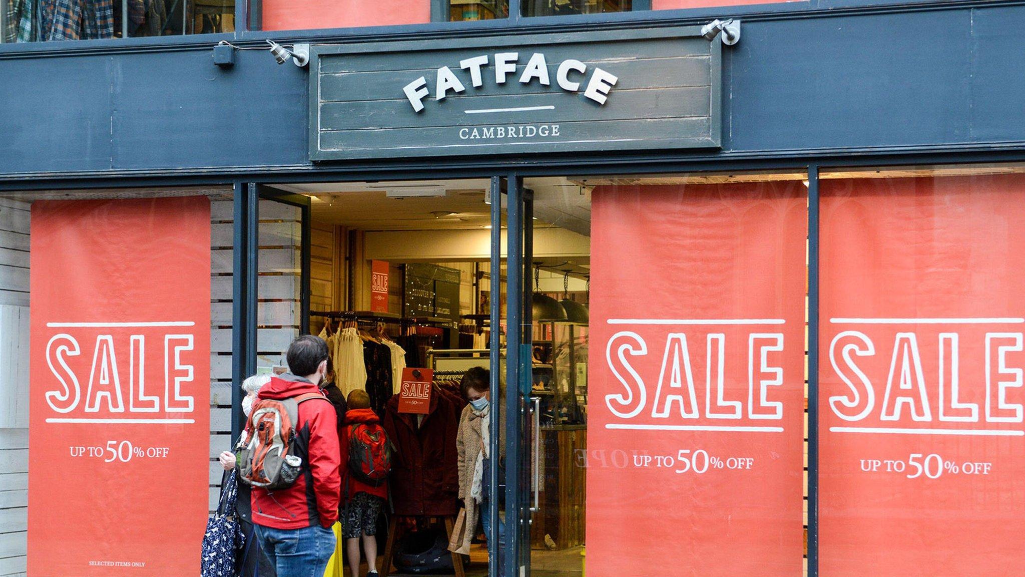 Man entering Fatface store