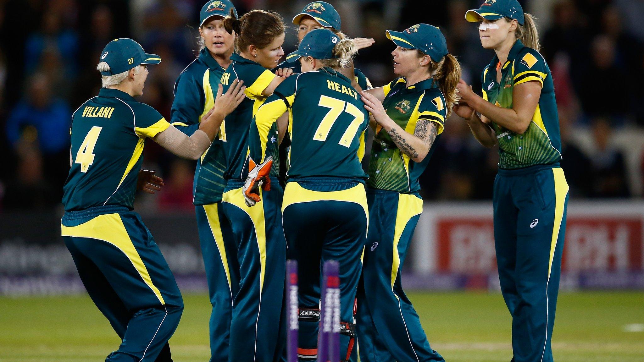 Australia players celebrate