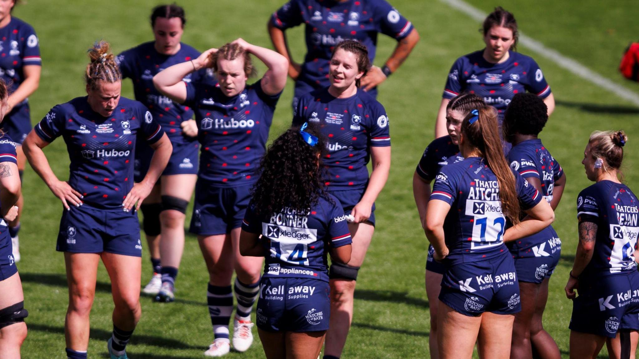 Bristol players look dejected after the final