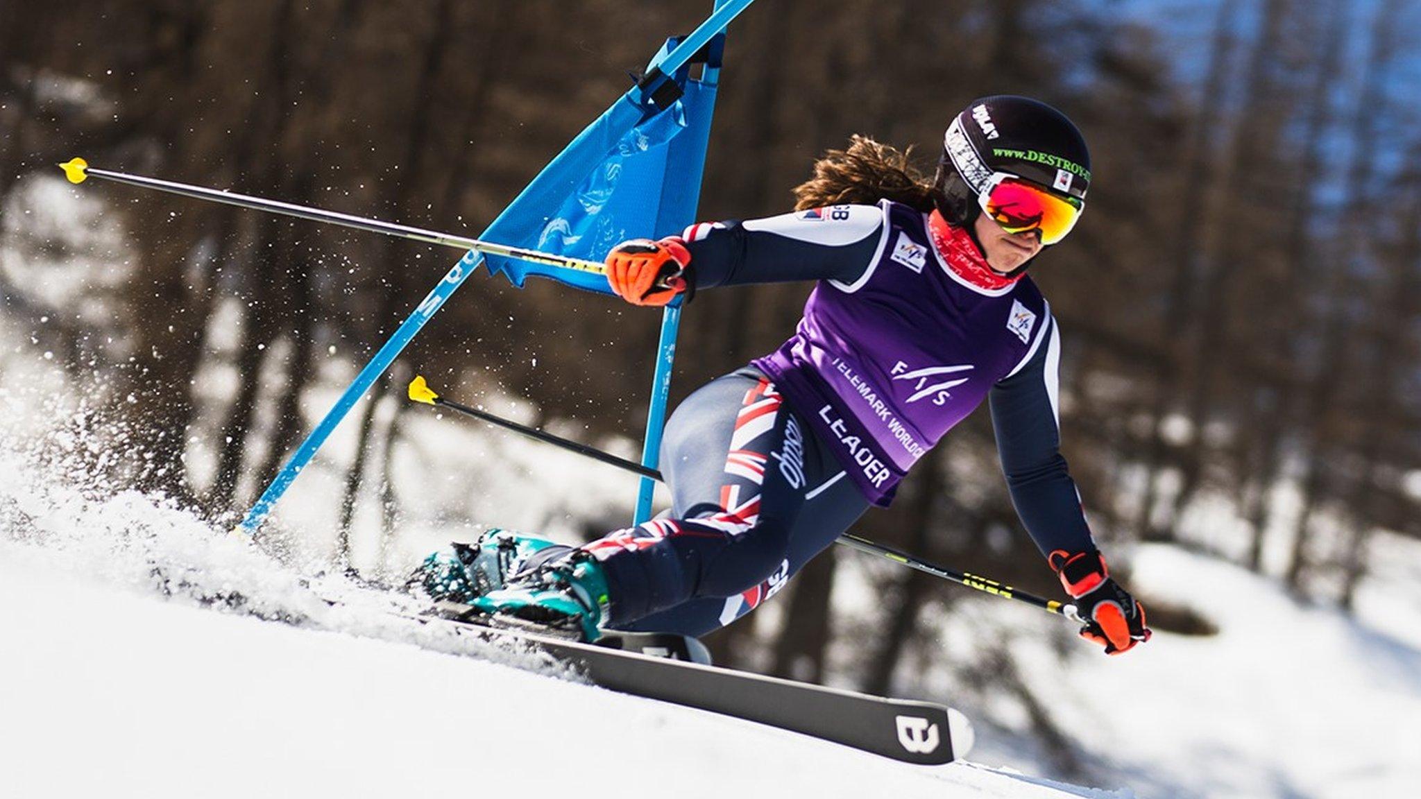 Telemark skier Jasmin Taylor