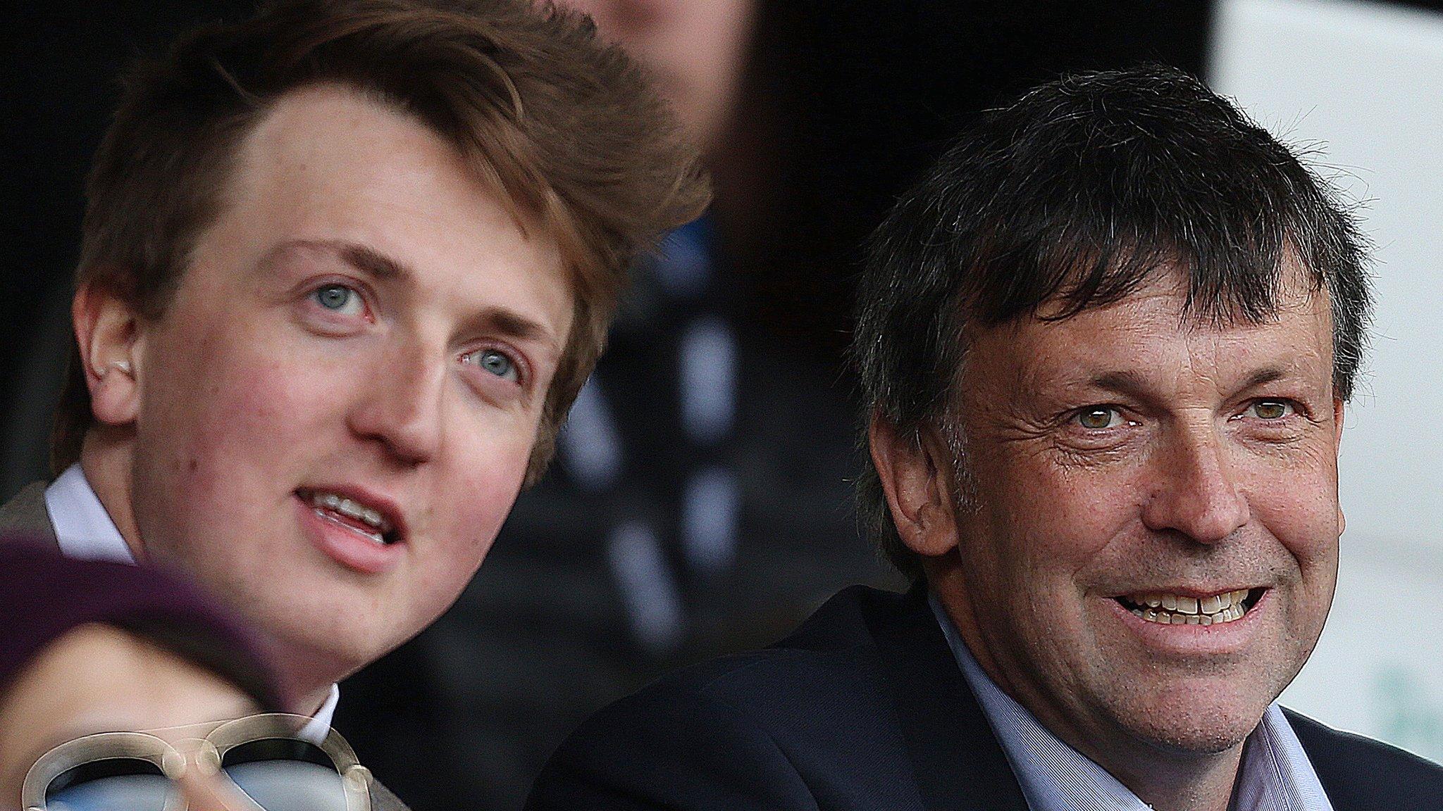 Sam Oyston (left) and father Karl