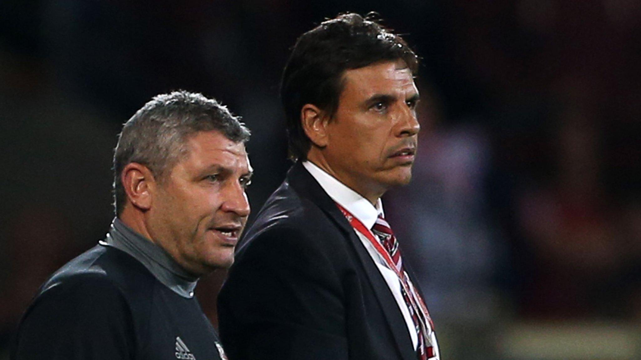 Osian Roberts and Chris Coleman