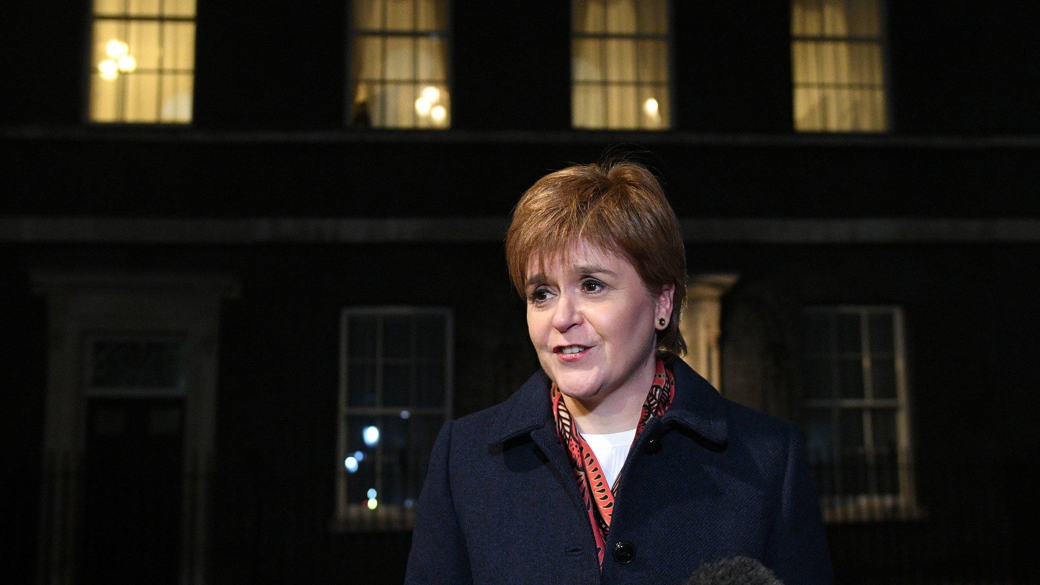 Nicola Sturgeon outside Downing Street