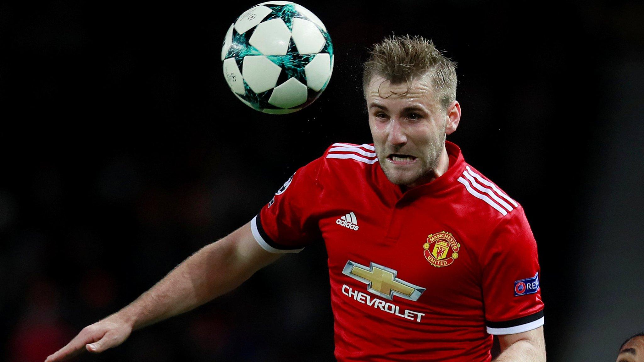 Manchester United full-back Luke Shaw