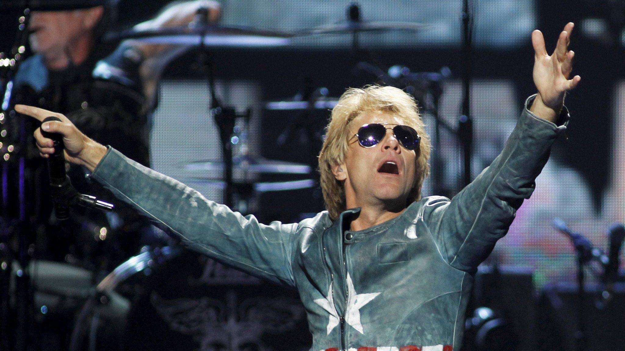 Jon Bon Jovi performs with his band in Las Vegas in September 2012