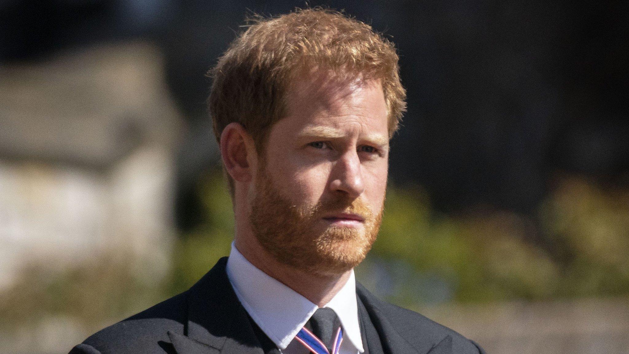 Prince Harry in April 2021