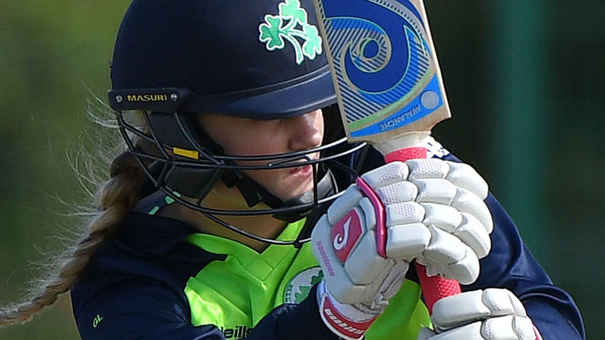 Gaby Lewis top scored for Ireland against India