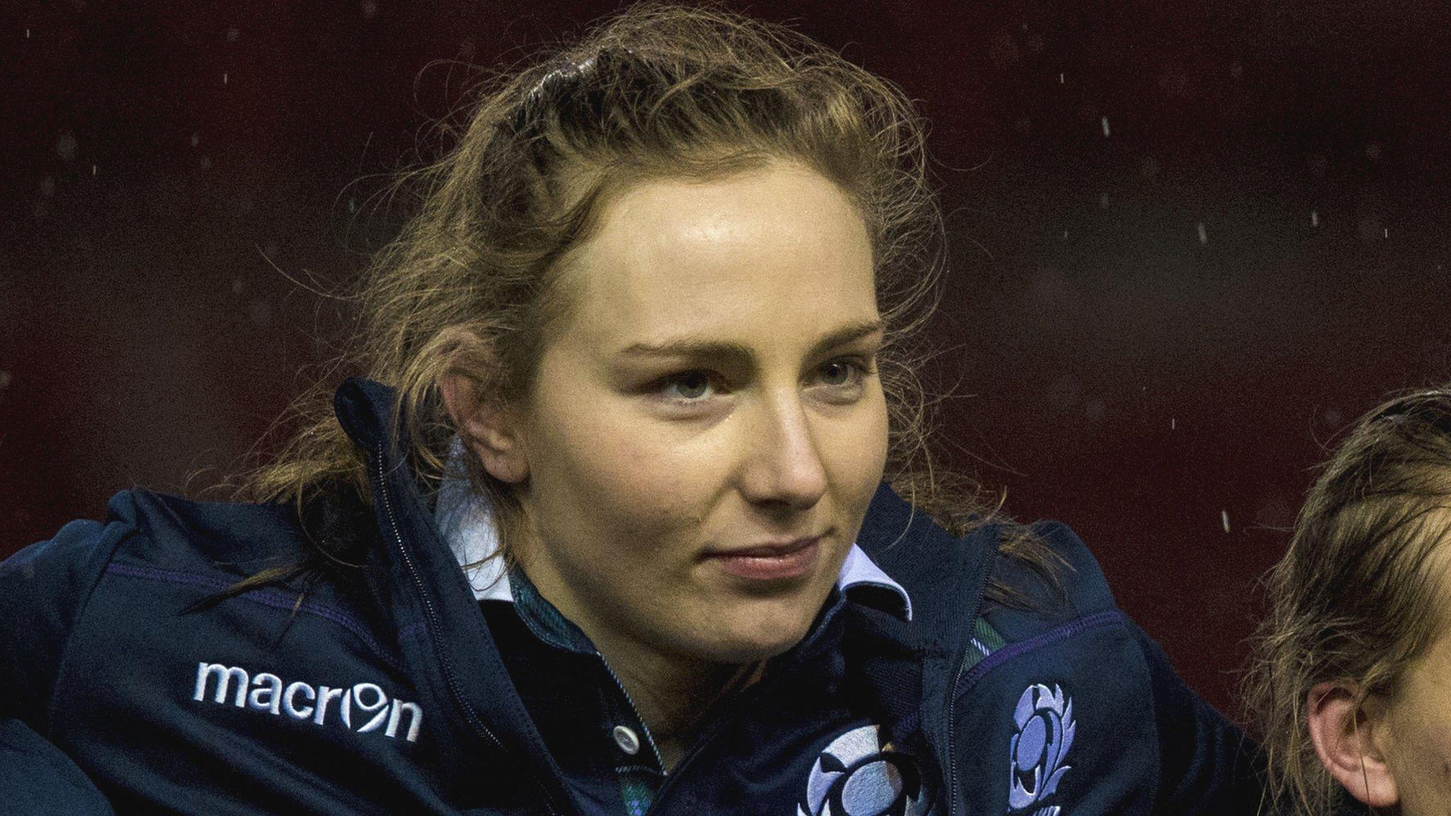 Jade Konkel lines up for Scotland in the 2017 Women's Six Nations