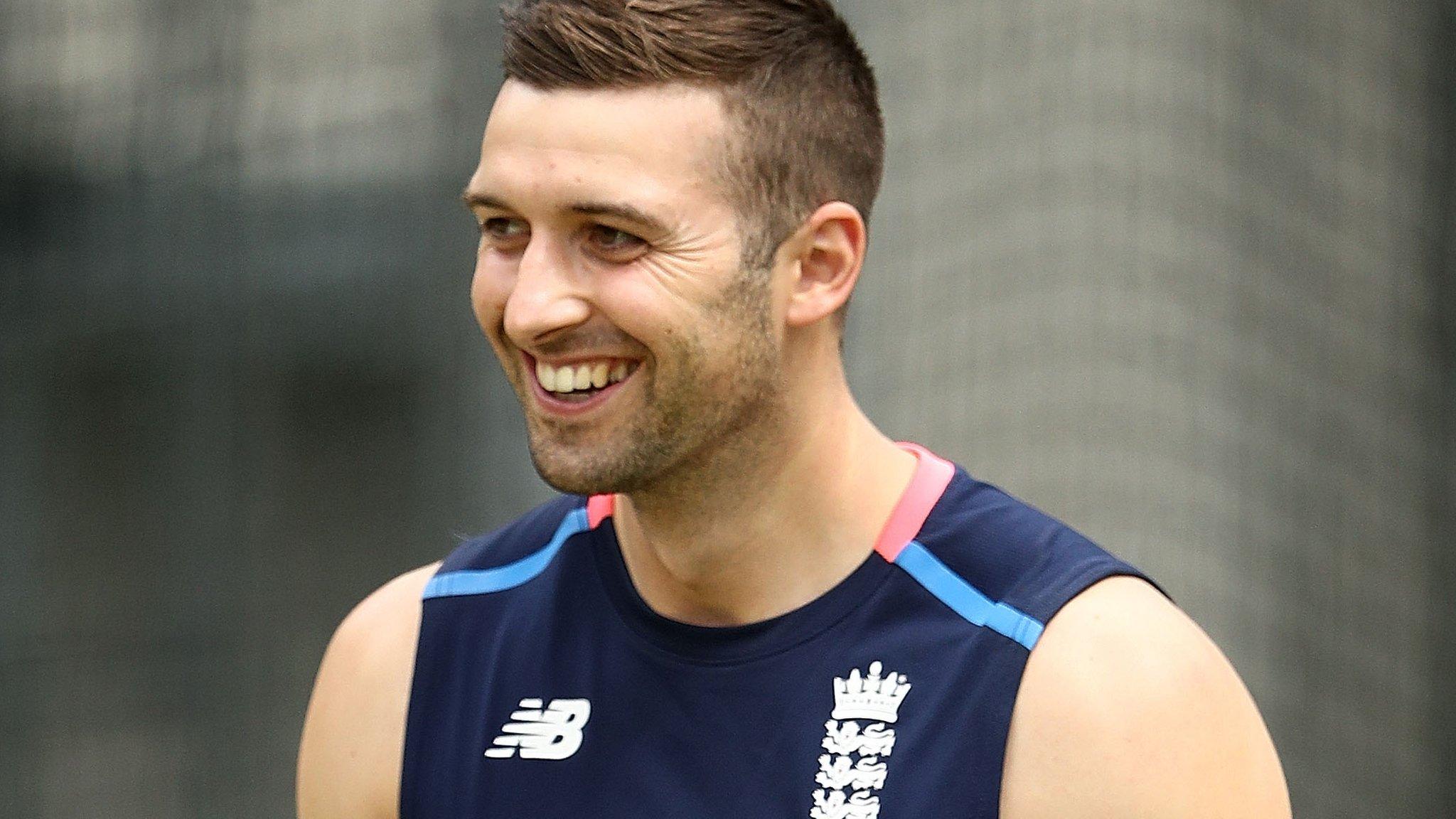 Mark Wood in the nets for the England Lions