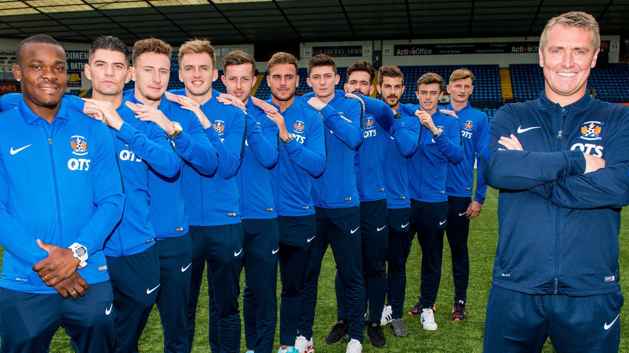 Lee Clark with his Kilmarnock signings