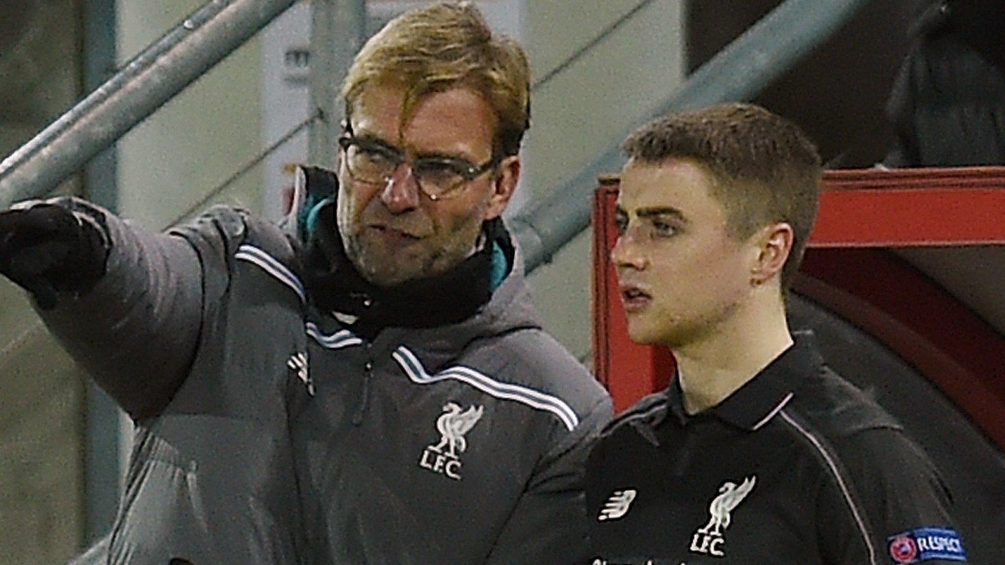 Jurgen Klopp and Jordan Rossiter