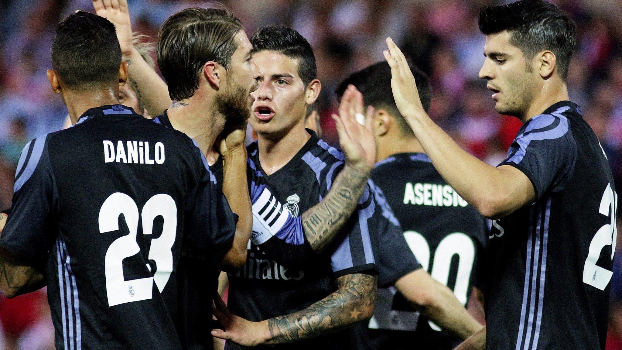 Alvaro Morata celebrates