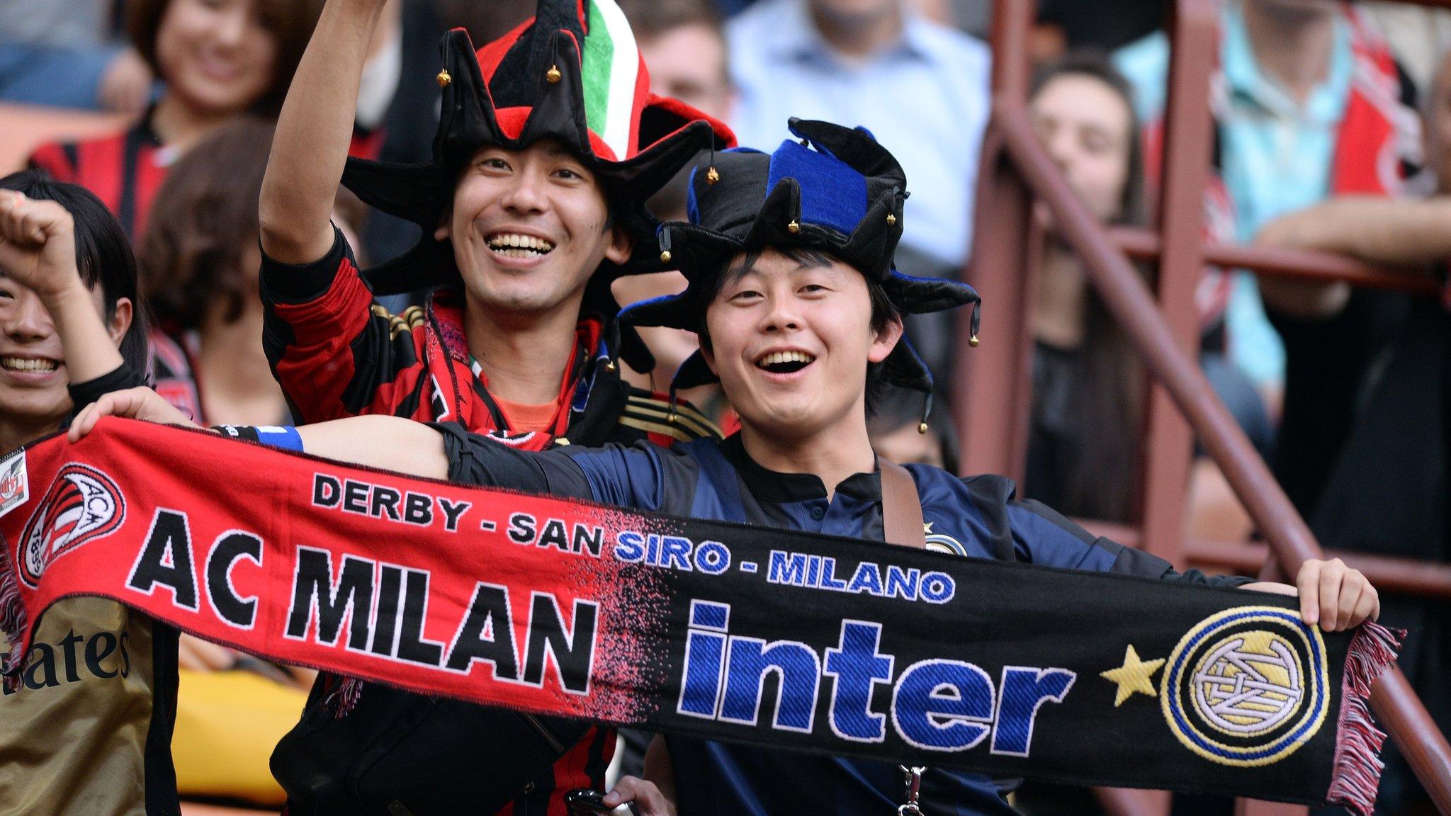 AC Milan and Inter fans