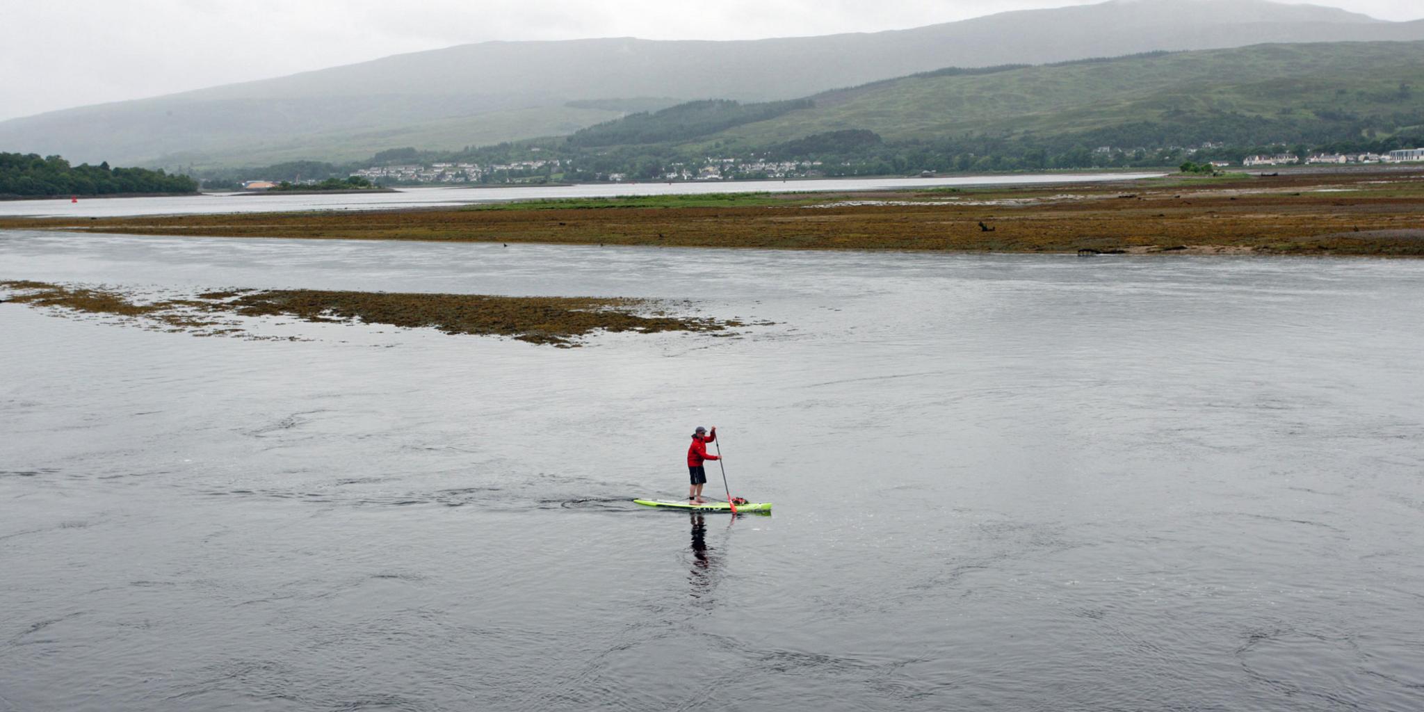 Paddle boarder Carl Habrel