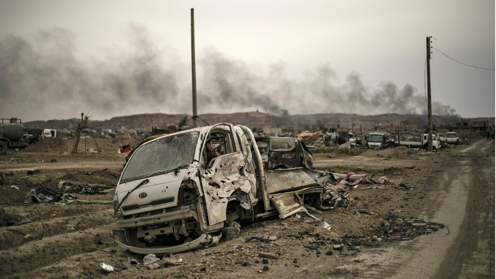 Aftermath of battle against IS in Baghouz, Deir al-Zour (2019)