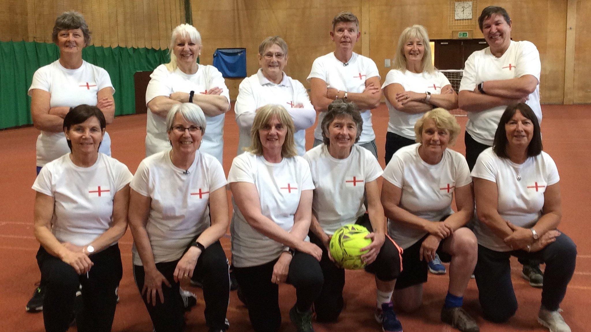 Members of the 1971 unofficial England women's football squad