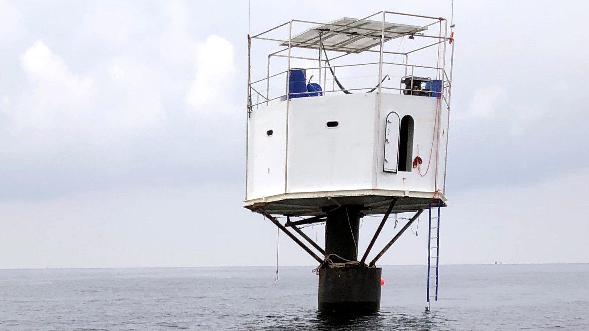 Image shows the structure off the coast of Thailand