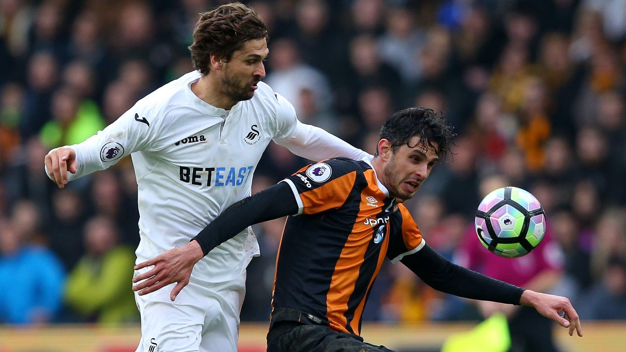 Fernando Llorente in action against Hull City's Dusan Kuciak