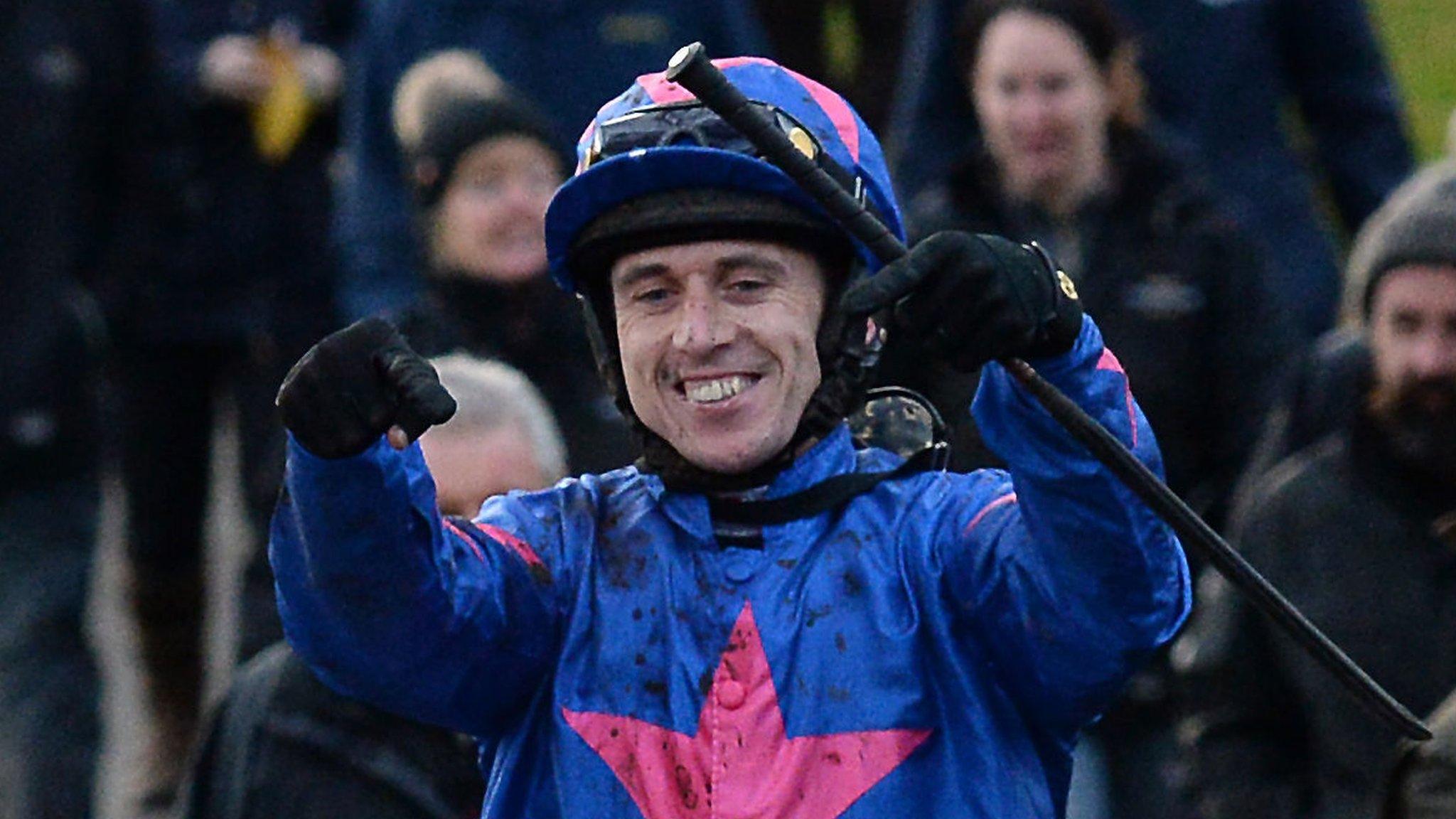 Paddy Brennan with Cue Card