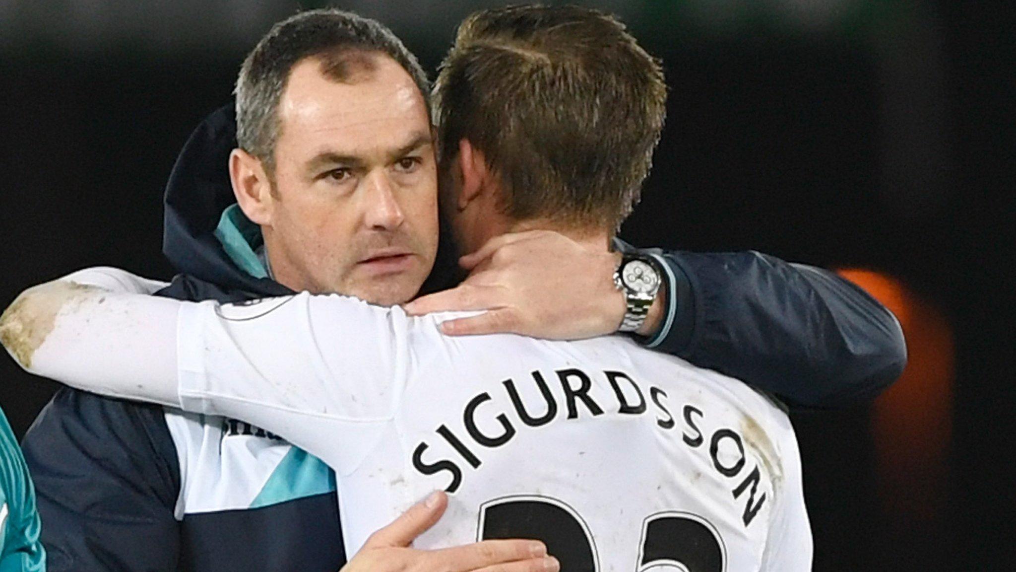 Paul Clement with Gylfi Sigurdsson