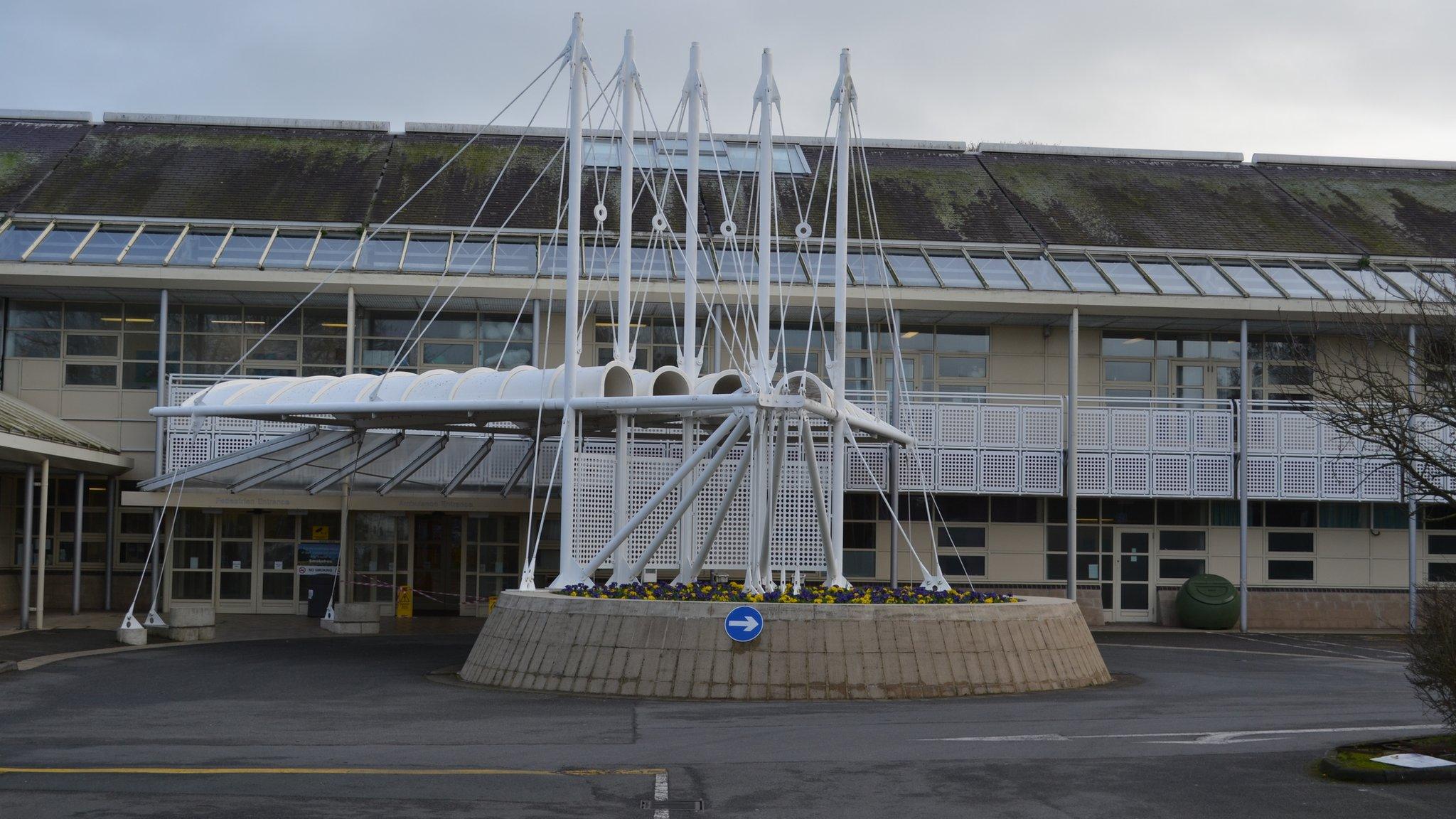 Emergency Department entrance at Guernsey's Princess Elizabeth Hospital