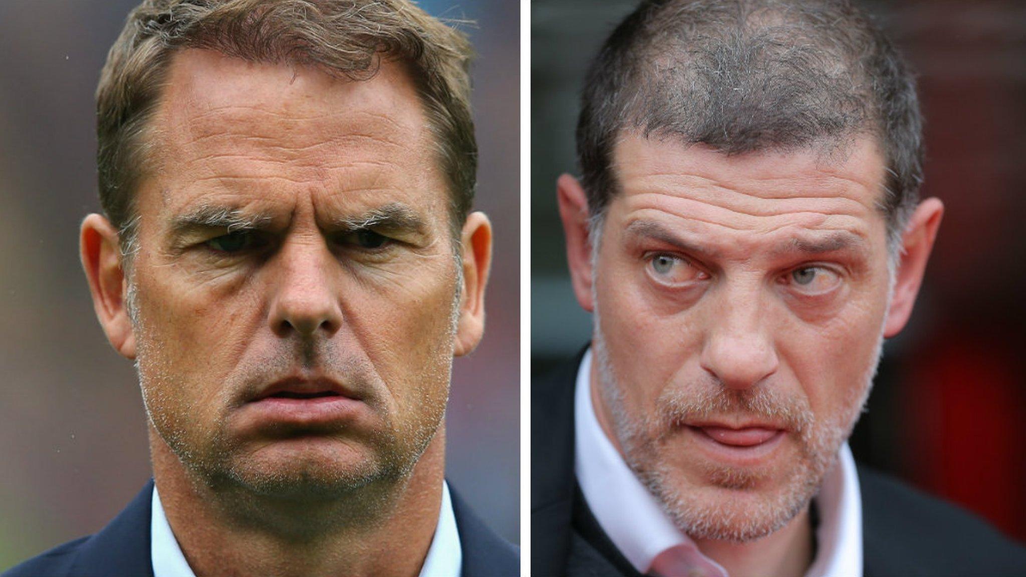 Frank de Boer and Slaven Bilic