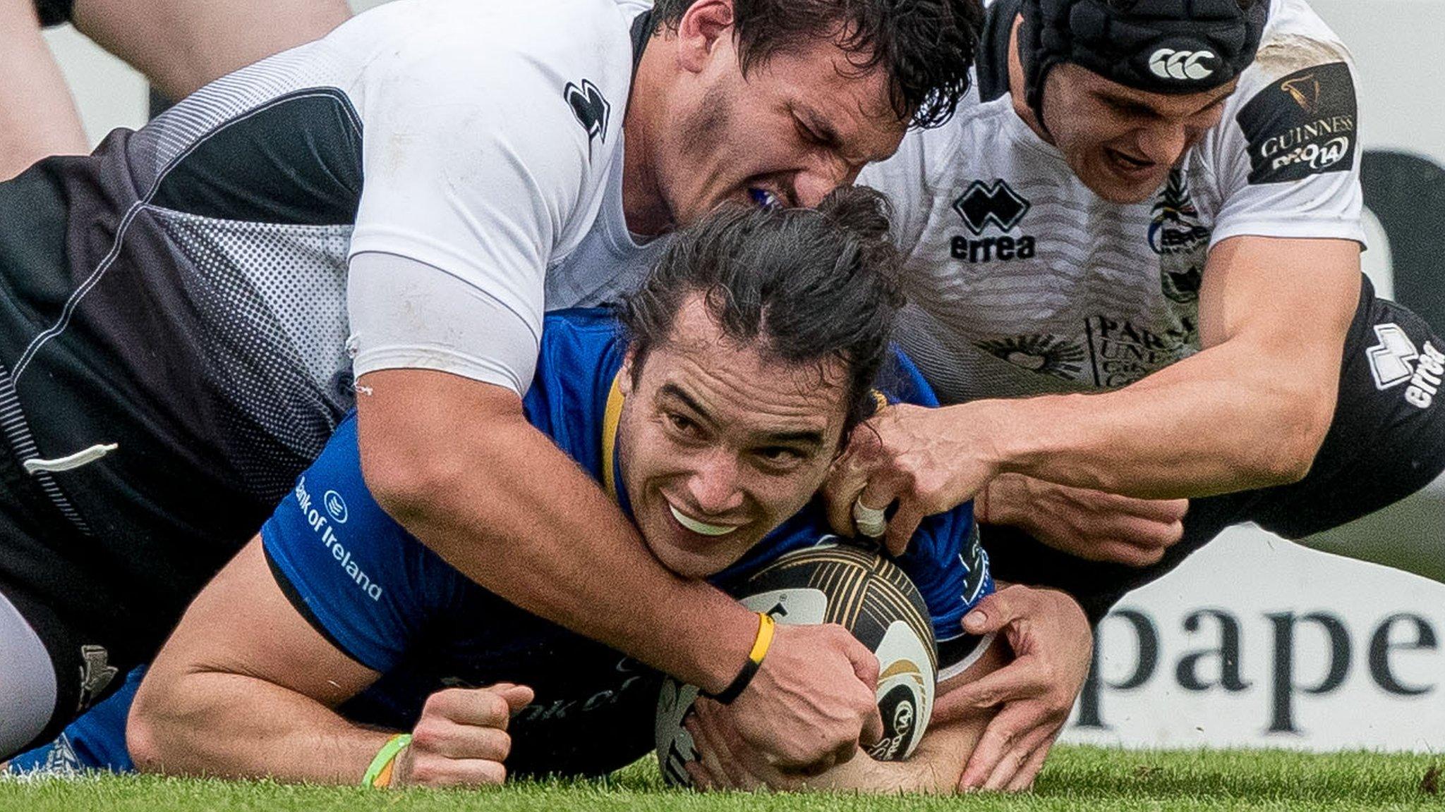 James Lowe scored two of Leinster's seven tries