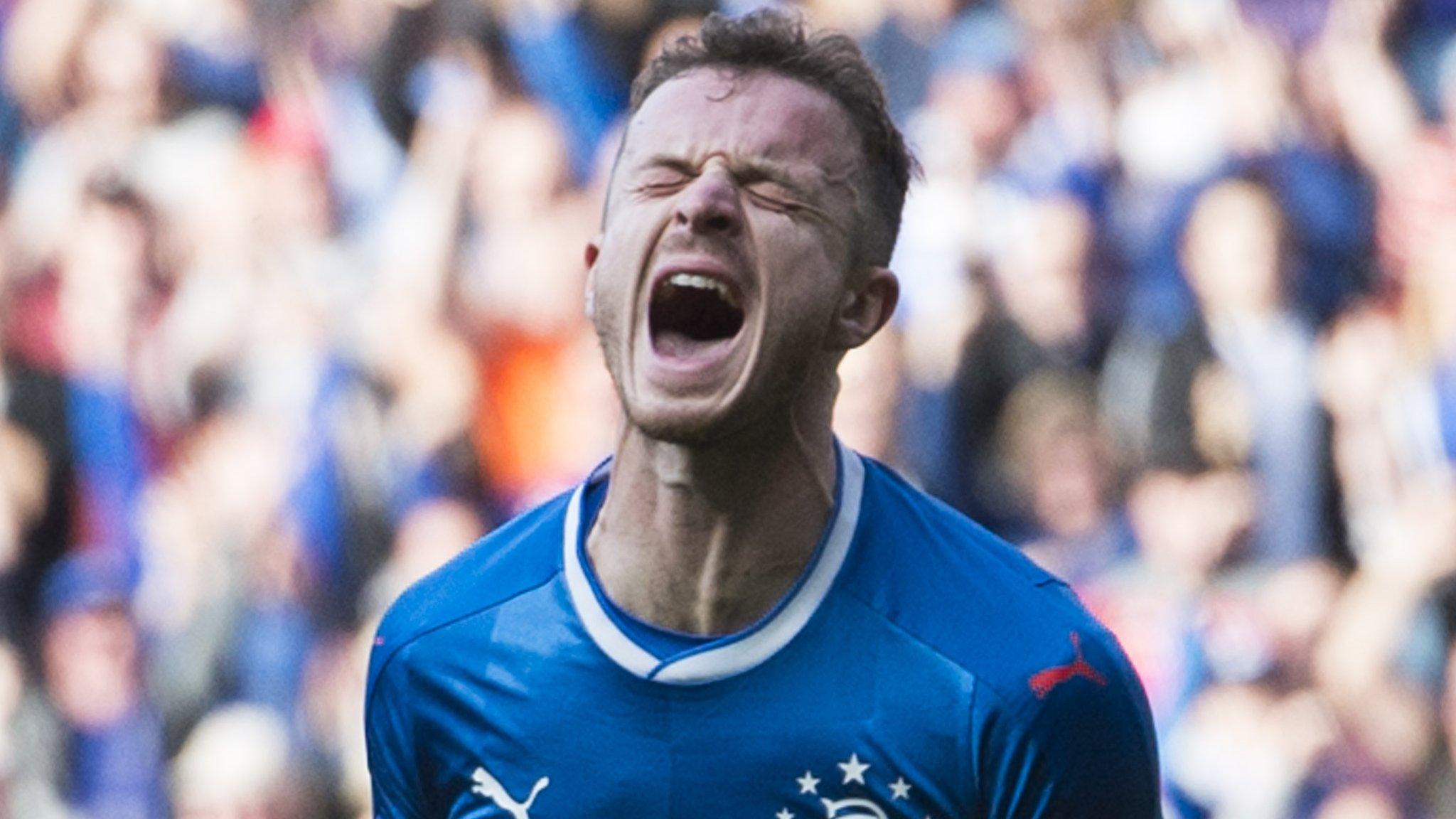 Rangers' Andy Halliday celebrates