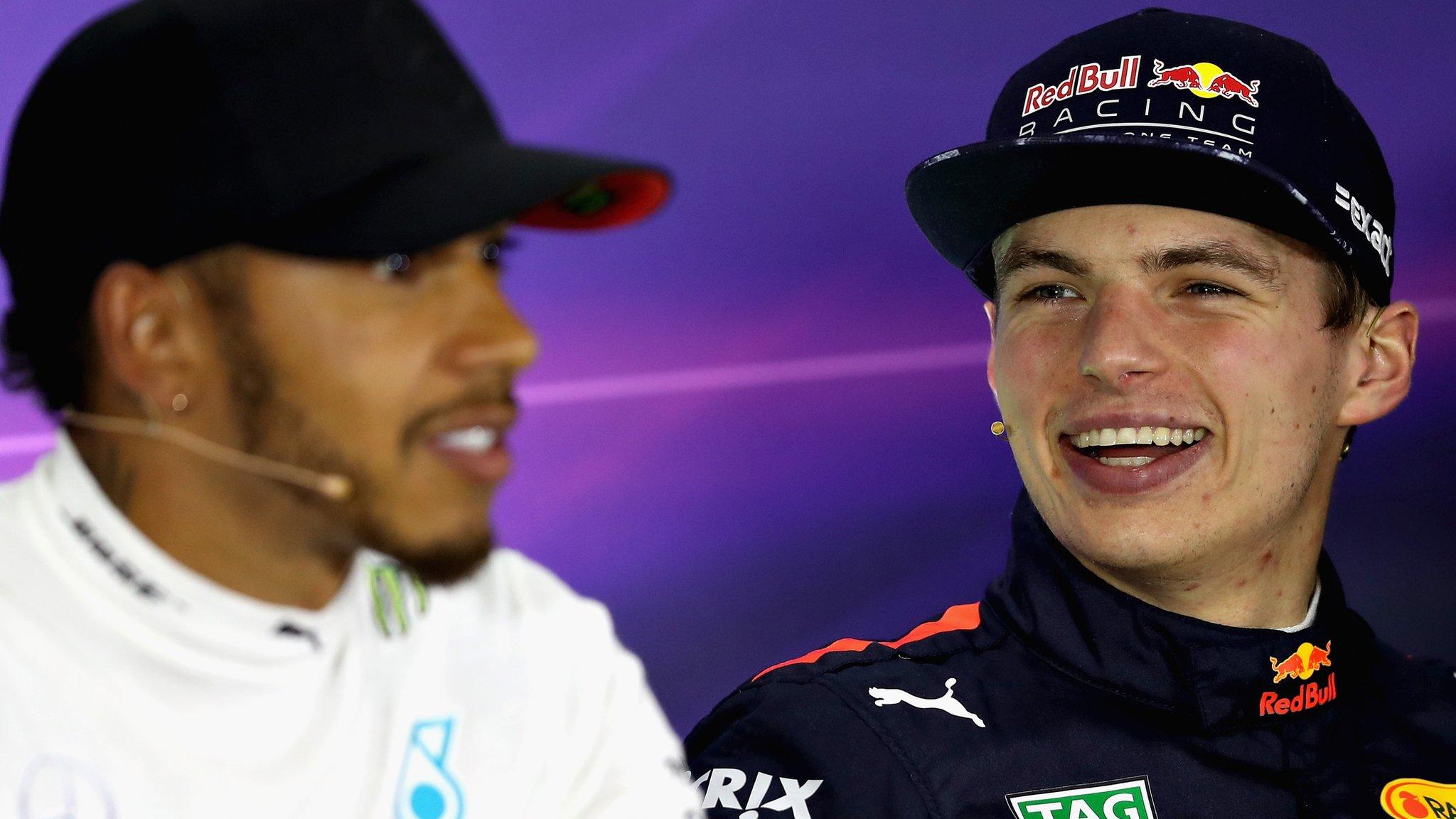 Lewis Hamilton and Max Verstappen