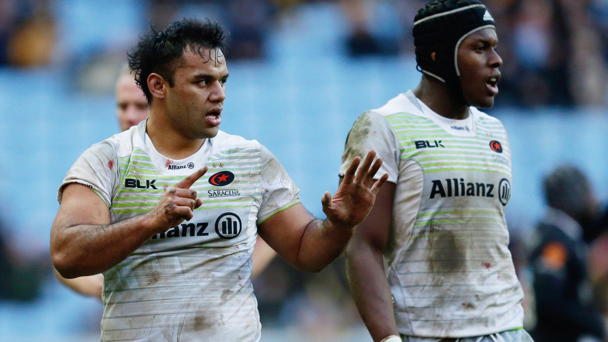 Billy Vunipola was making his first appearance since undergoing knee surgery in September, while Maro Itoje broke his jaw in December