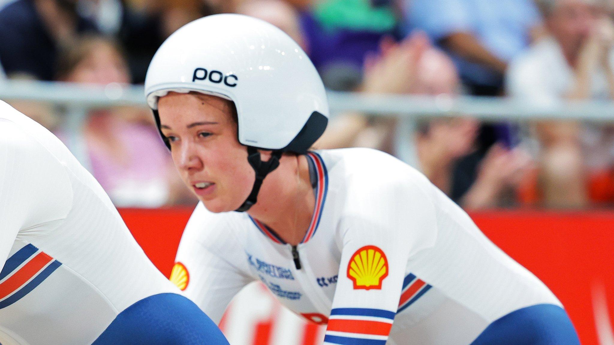 Para-cyclist Lizzi Jordan in action in Glasgow earlier this year