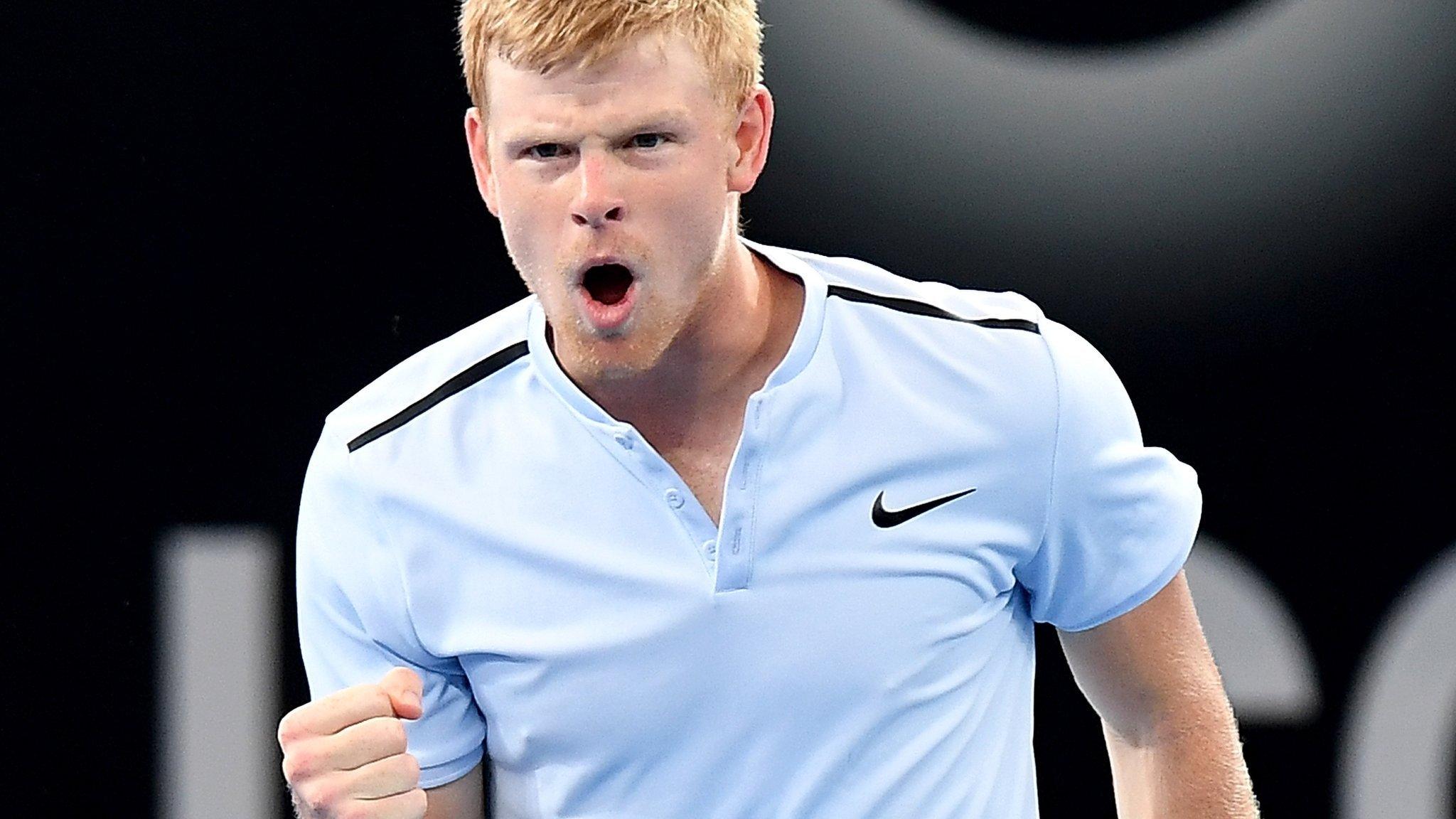 Kyle Edmund in Brisbane International action