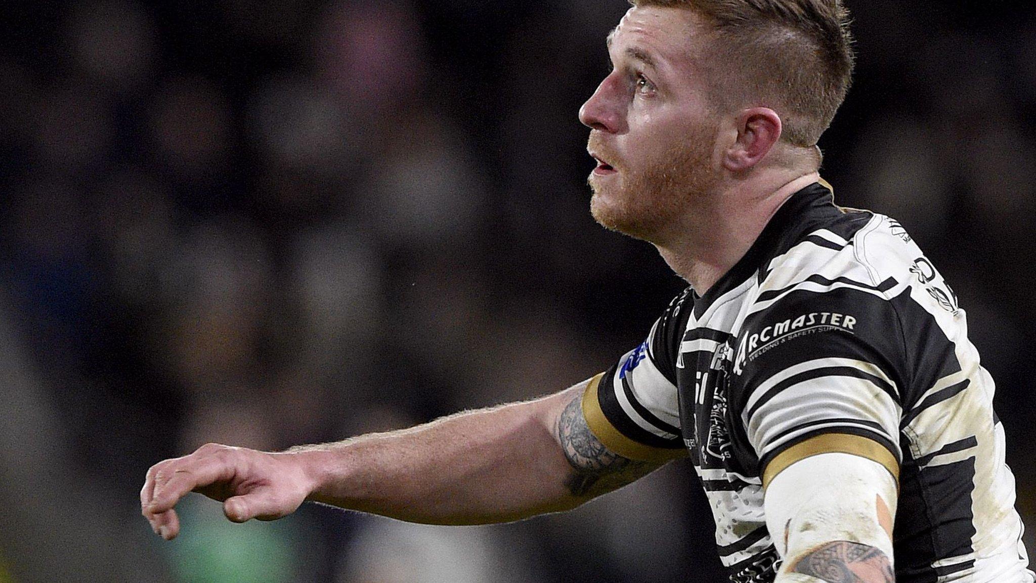 Marc Sneyd watches a kick go through the sticks