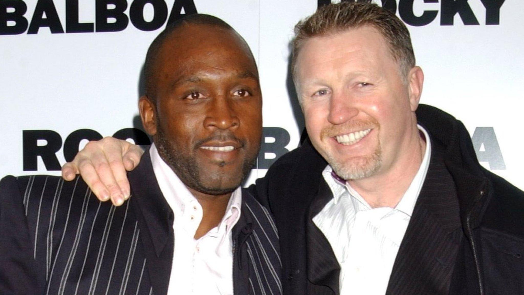 Nigel Benn and Steve Collins