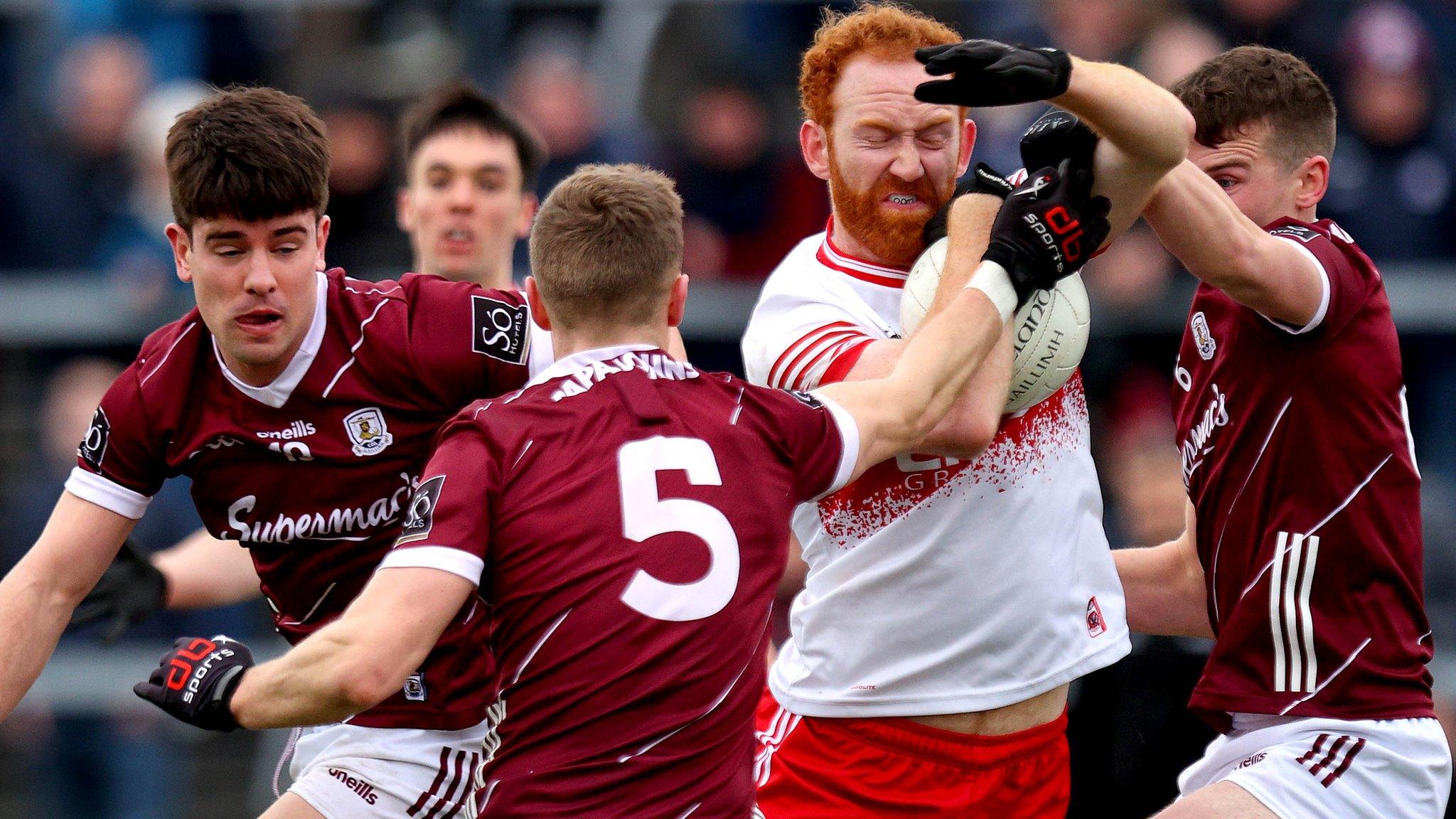 Conor Glass has helped Derry lead Division One with t10 points from six games so far