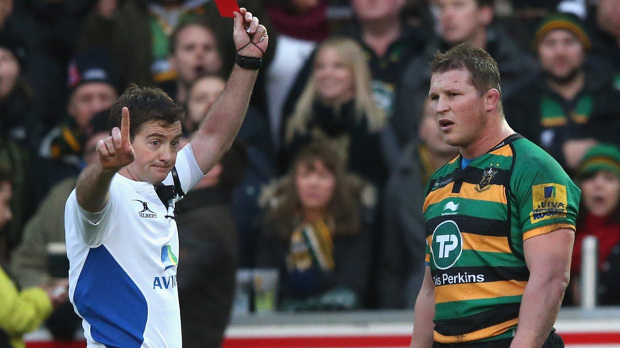 Dylan Hartley is sent off