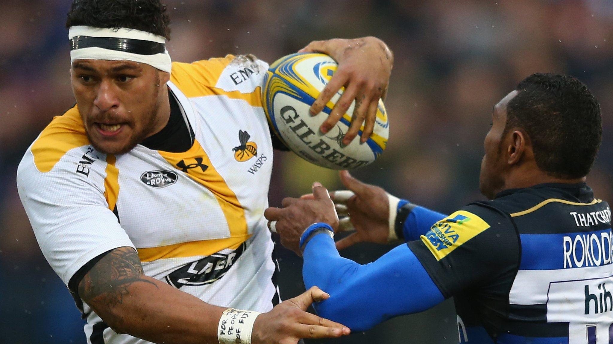 Wasps' Nathan Hughes bursts clear