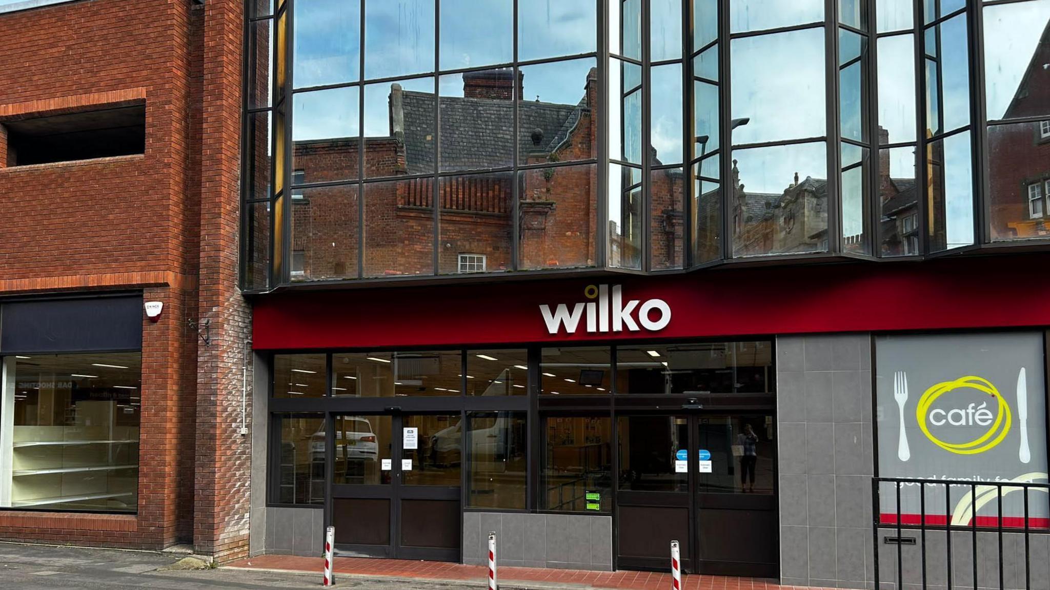 Street level view of the frontage of the former Wilko store in Darlington