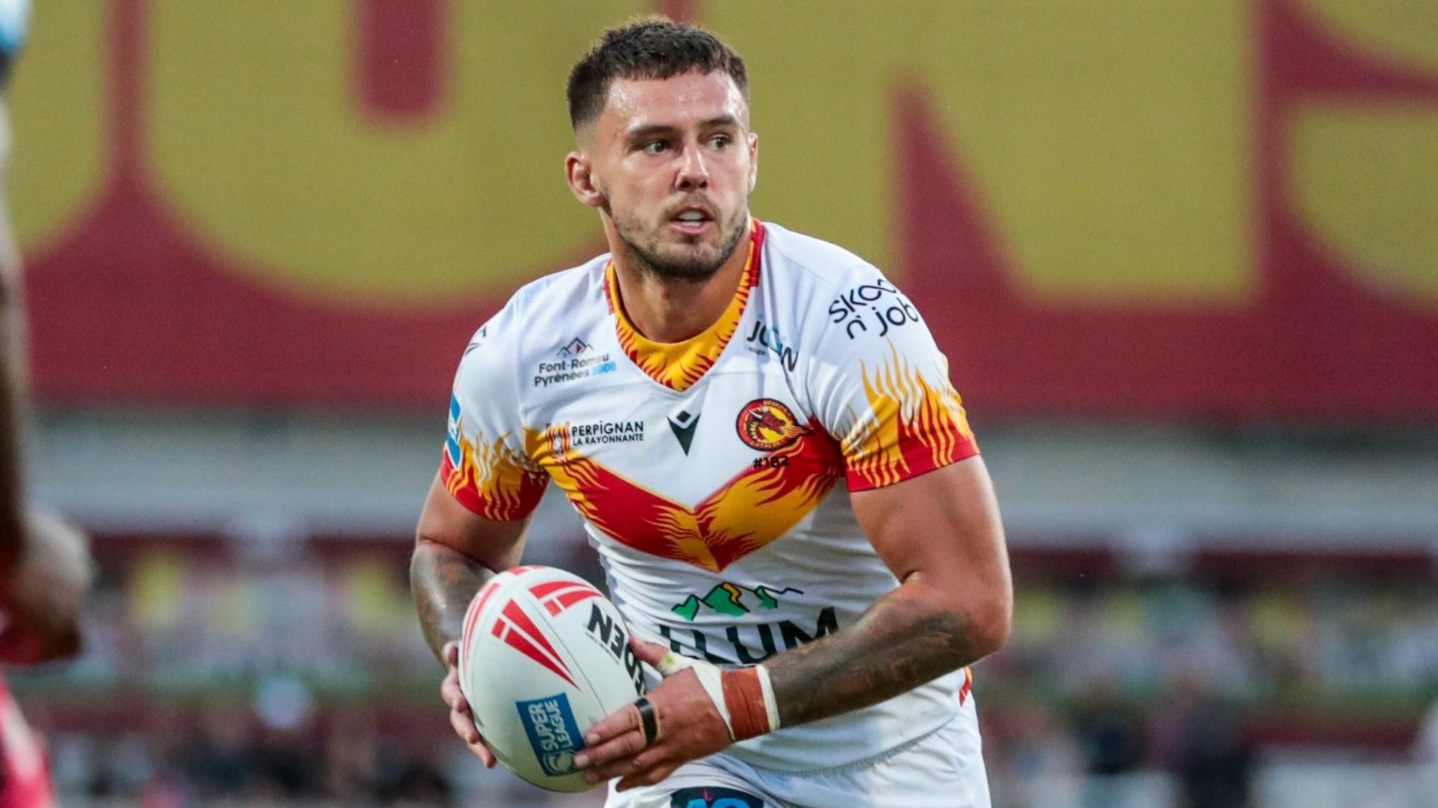 Oliver Partington in action for Catalans Dragons