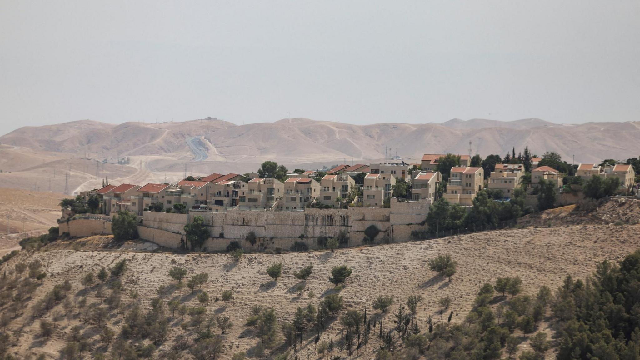 File photo showing part of the Israeli settlement of Maale Adumim, in the occupied West Bank (14 August 2025)