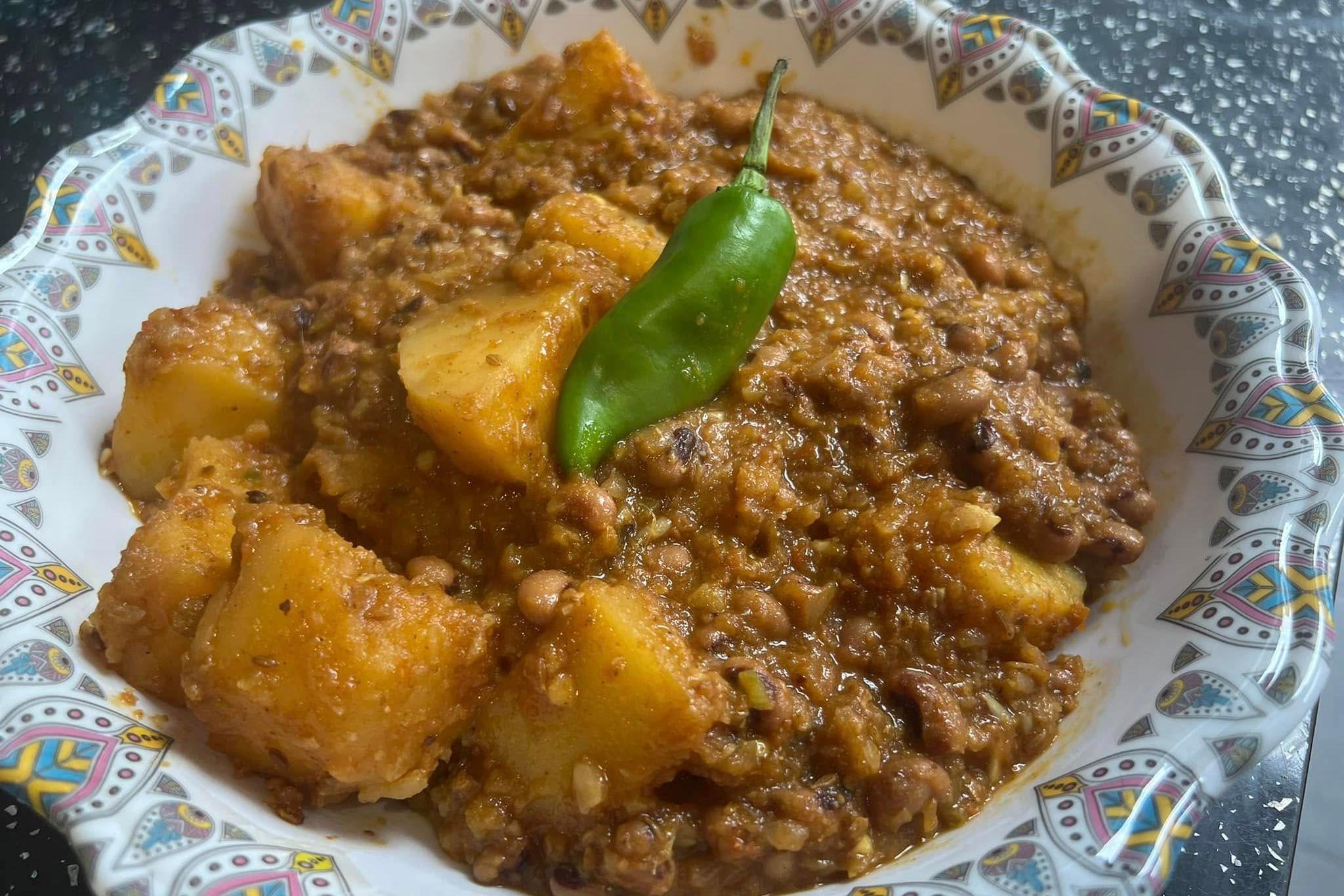 Punjabi Aloo Lobia