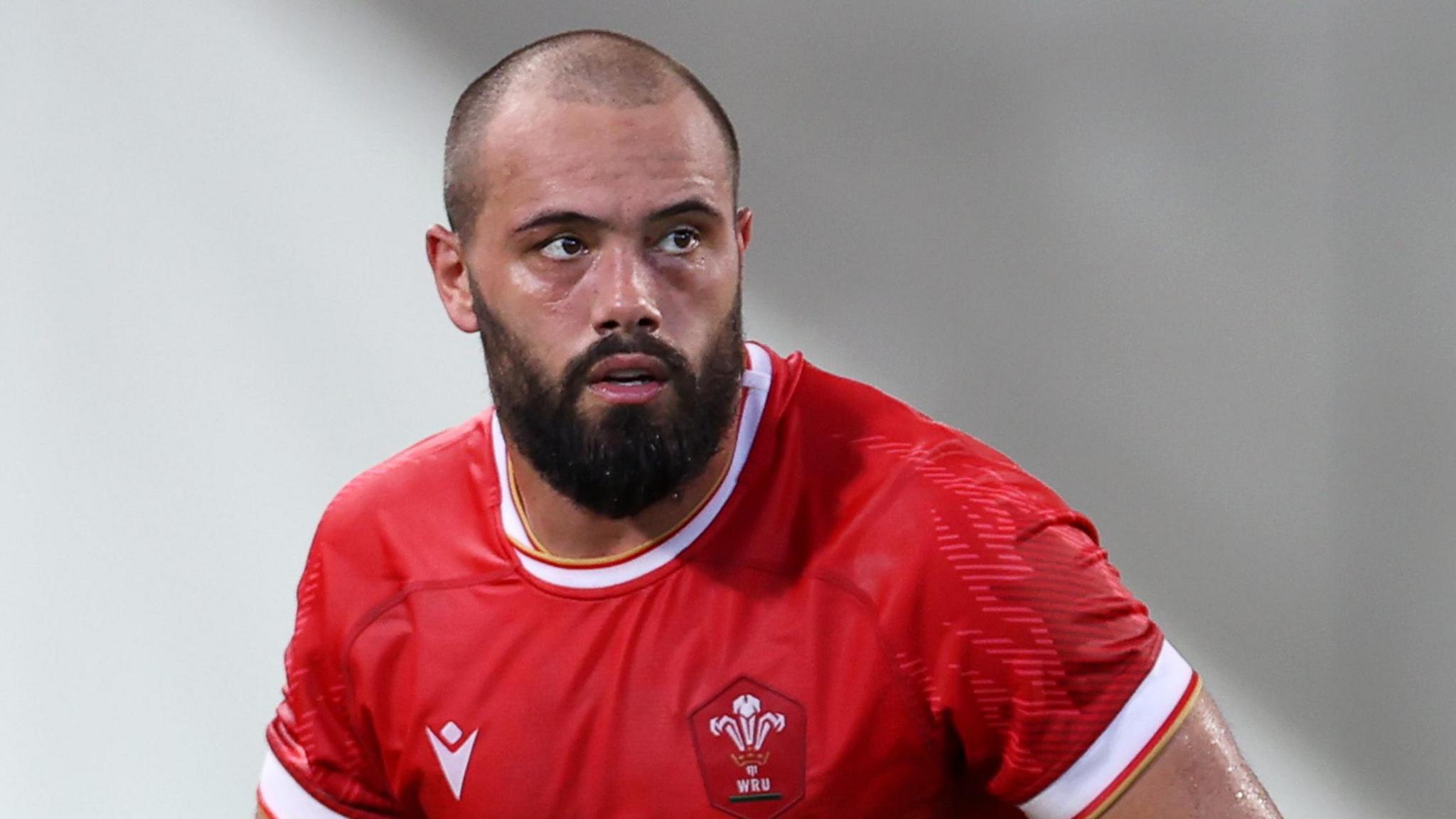 Josh Macleod in red Wales jersey