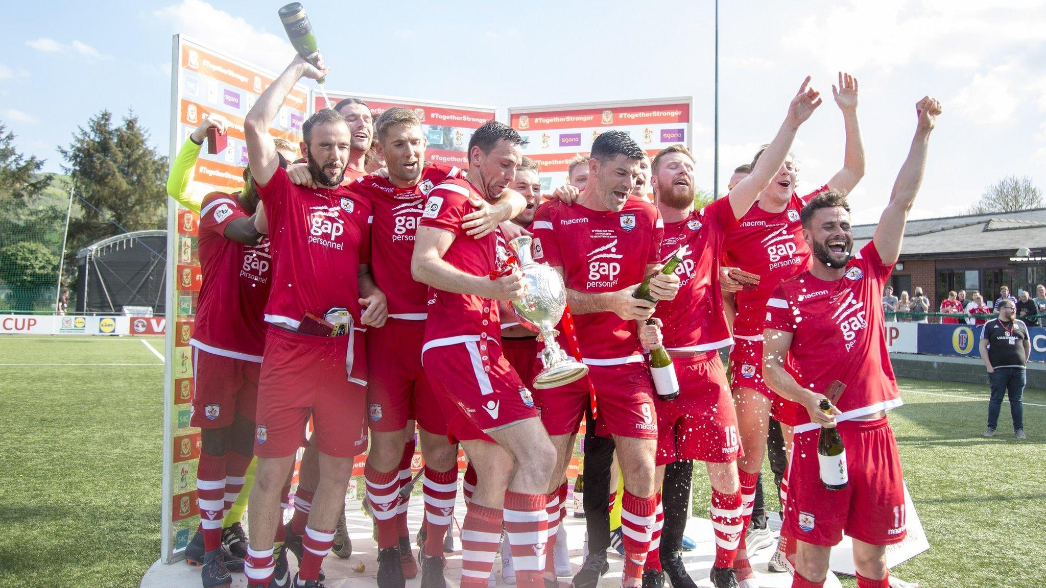 Connah's Quay celebrate their Welsh Cup final victory