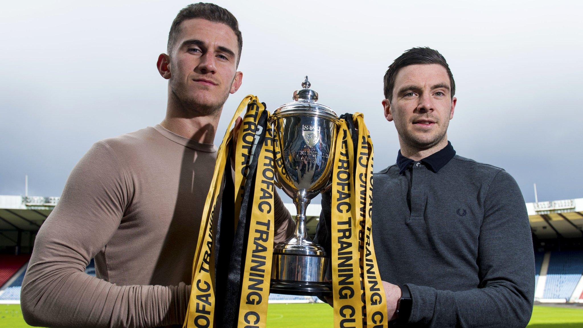 Rangers' Dominic Ball and Peterhead's Steven Noble