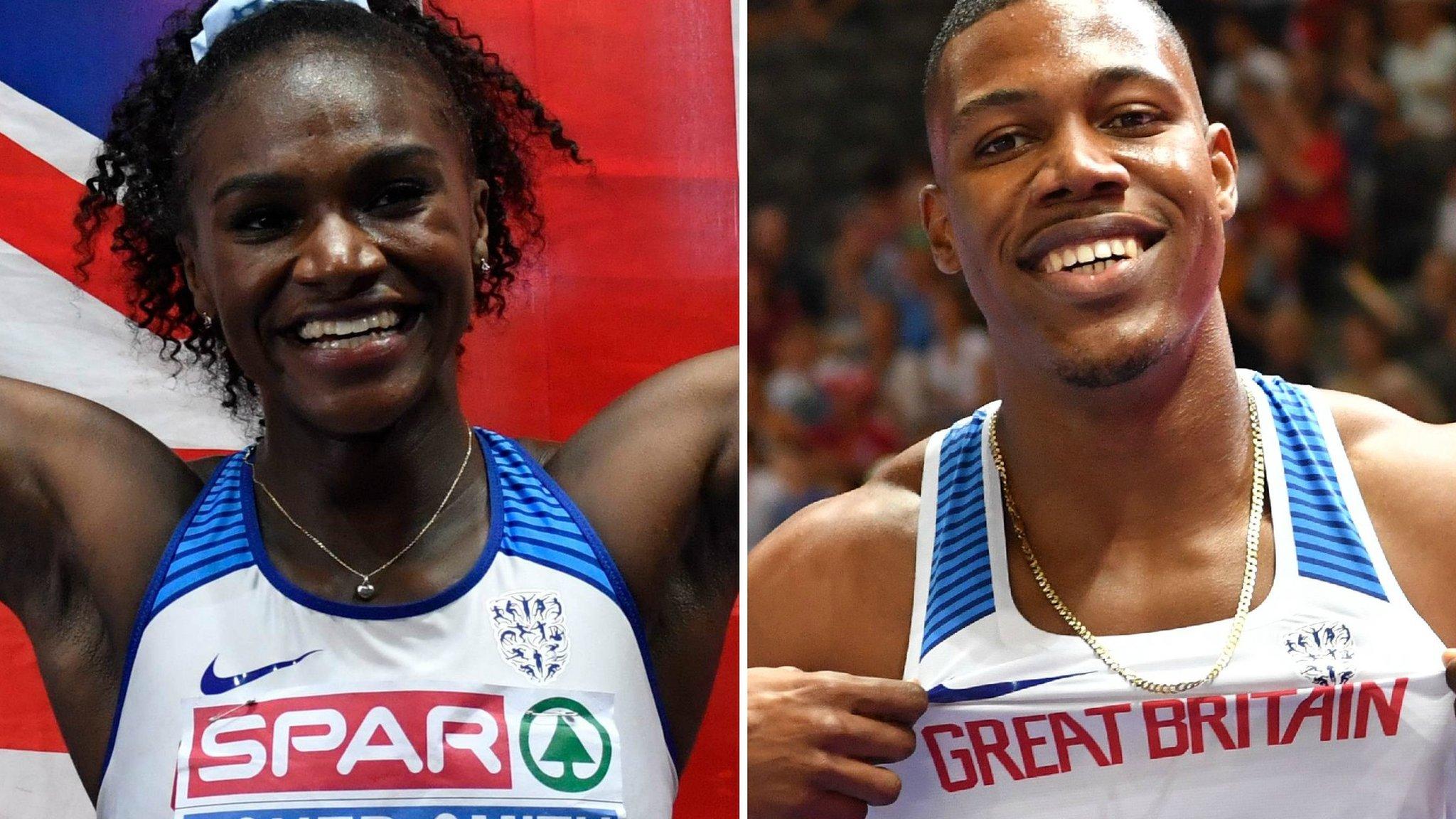 Dina Asher-Smith and Zharnel Asher-Smith win 100m European Championships golds